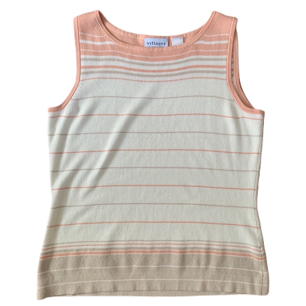 pink striped tank top